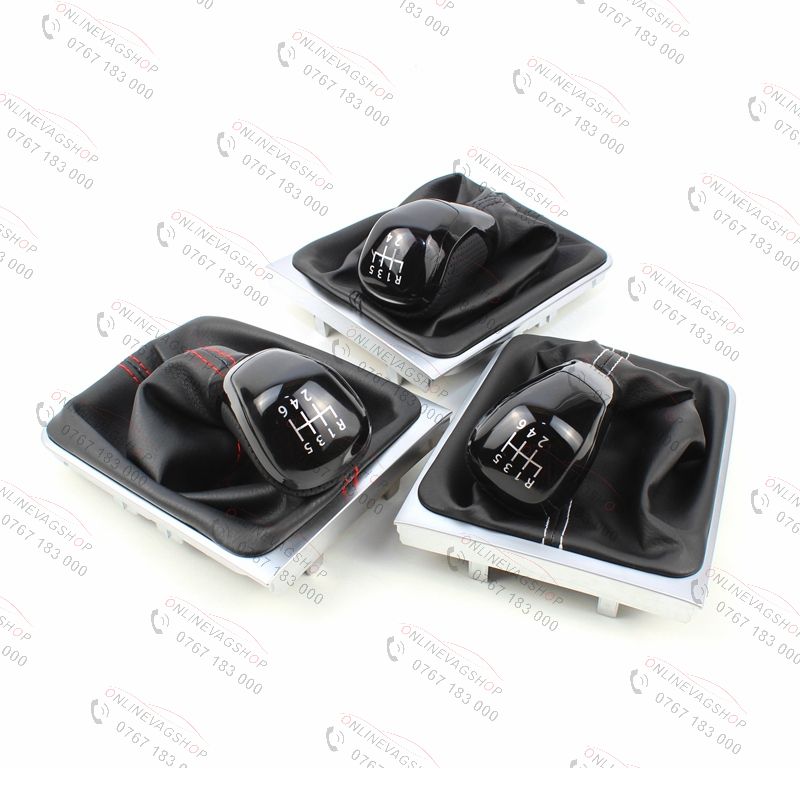 Nuca piele neagra Passat B6,CC,3C,B7 in 5 sau 6 viteze cu manson schimbator